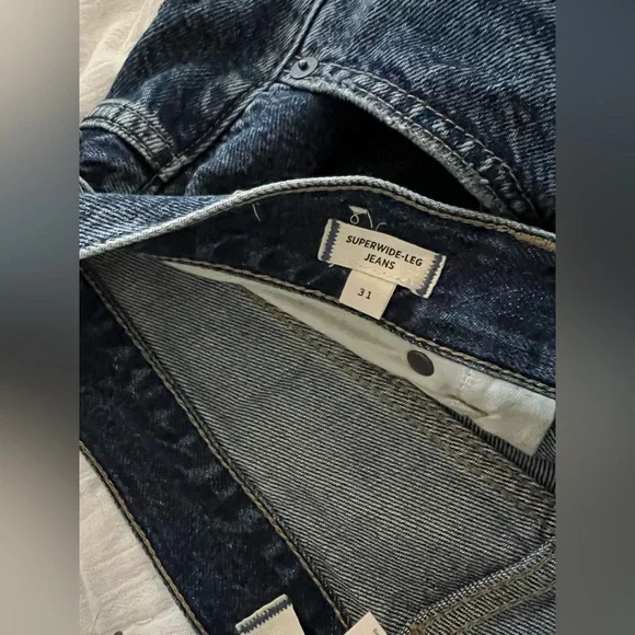Madewell Superwide-leg Jeans sz 31 - Picture 5 of 6